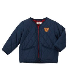 MIKI HOUSE HOT BISCUITS 【80-120cm】 抗菌・抗ウイルス ノーカラー キルティングジャンパー