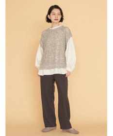 AMERICAN HOLIC ＳＥＴ　ボリュームスリーブシャツ＋ニットベスト