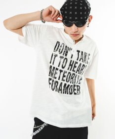 WEGO 【ユニセックス着用ITEM】ビッグロゴスラブヘンリーネックT（SS）