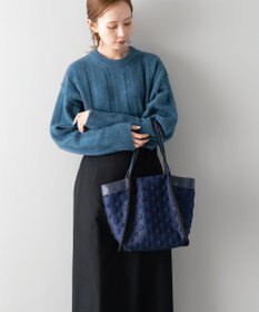 MIYABIYA 【撥水加工】La quoh with kirakaracho 南蛮七宝エンボスボンディング 肩かけトート