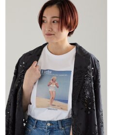 Te chichi マリリンモンロービーチフォトTシャツ