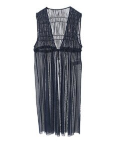 Green Parks メッシュシャーリングレイヤーワンピース