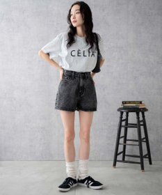 WEGO 台形デニムショートパンツ