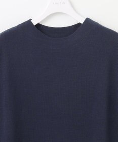 ANY SIS S 【洗える】フレンチスリーブシャツテール ニット