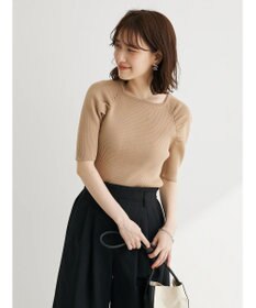 Green Parks 袖ギャザーラグランニットプルオーバー