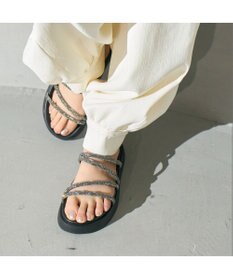 MODE ET JACOMO <carino>厚底ビジューサンダル