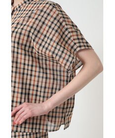 DAKS コットンボイル アシンメトリー ブラウス