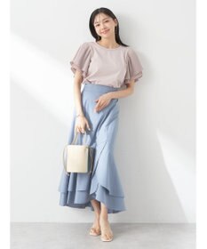 earth music&ecology チューリップヘムティアードスカート