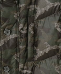 JOSEPH ABBOUD MOUNTAIN 【ECOファー/撥水/9ポケット】カモフラージュ ダウン コート