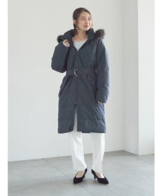 Te chichi 【宮本茉由着用】フードロングダウンコート
