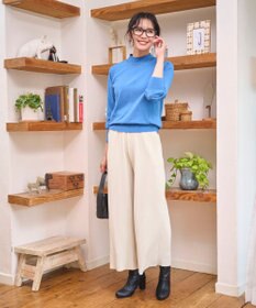 WEGO 【WEB限定/2025年秋冬新作/裾カットOK！自分サイズに調整可能/ウエストゴム/しわになりにくい/】カットプリーツパンツ