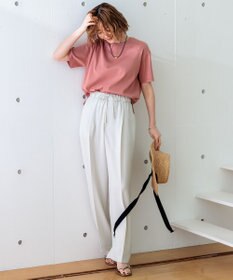 23区 【新色追加/洗える】ストレッチジョーゼット ワイドパンツ