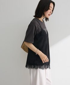 Green Parks レースドッキングサテンビスチェ