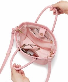 TOPKAPI 【ドラマ着用】【TREASURE TOPKAPI】シュリンクレザー メッシュハンドル ショルダー付き ミニ トート バッグ