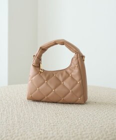 earth music&ecology スタッズキルトバッグ