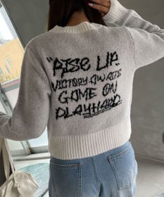 WEGO フラッフィーグラフィックちびニット