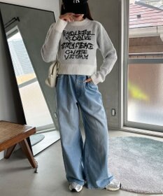 WEGO フラッフィーグラフィックちびニット