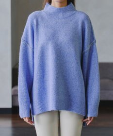 Tiaclasse 【洗える】配色ハンドステッチプルオーバー