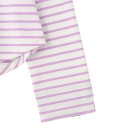 earth music&ecology バイカラースクエアネックボーダープルオーバー