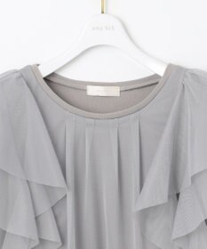 ANY SIS 【洗える】ラッフルチュール プルオーバー