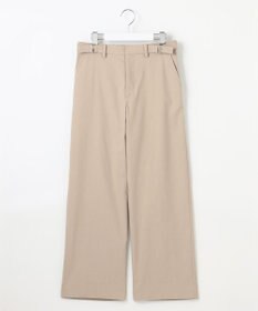 J.PRESS LADIES L 【洗える】リネンストレッチ ワイド パンツ