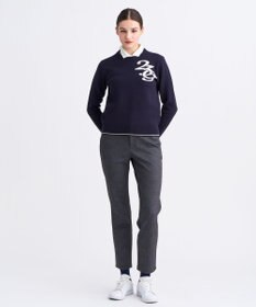 23区GOLF 【WOMEN】裏起毛ジャージーパンツ ストレッチ モノグラム 上品スタイル