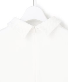 ICB 【先行予約・WEB限定カラーあり】マラボーテライトジョーゼット 半袖ボウタイ付きシャツカラートップス