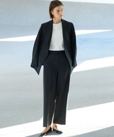 23区 【エステータ】ライトダブルクロス ワイドパンツ