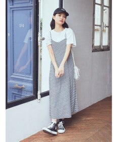 earth music&ecology チェックキャミワンピース