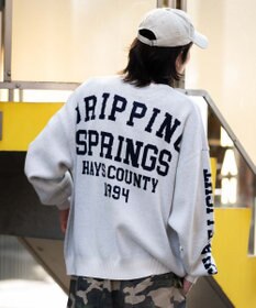 WEGO スリーブロゴニットプルオーバー