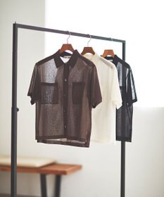 23区 【見上愛さん着用/WEB&一部店舗限定カラーあり】シアー ポロニット
