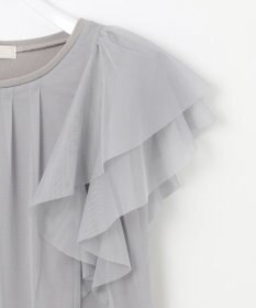 ANY SIS 【洗える】ラッフルチュール プルオーバー