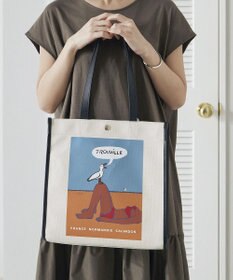 TOPKAPI 【Breath TOPKAPI】サヴィニャック × Breath TOPKAPI アート プリント オーガニックキャンバス トート バッグ