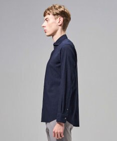 JOSEPH HOMME 【新モデル】トリコサッカーストレッチ 　ホリゾンタルカラーシャツ