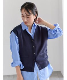 Te chichi 総針ポケット付きVネックベスト《2026 spring catalog item》