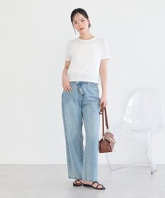 earth music&ecology アイレットミニ裏毛Tシャツ