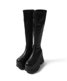 WEGO 厚底ボリュームスニーカーソールロングブーツ