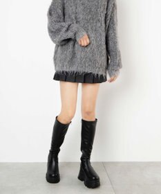 WEGO 厚底ボリュームスニーカーソールロングブーツ