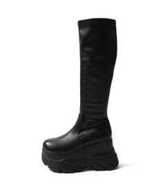 WEGO 厚底ボリュームスニーカーソールロングブーツ