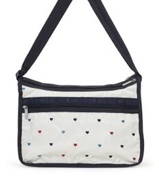 LeSportsac DELUXE EVERYDAY BAG/トリコロールハートエンブロイダリー