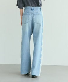 GRACE CONTINENTAL サイドレースデニムパンツ