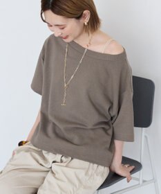 AMERICAN HOLIC 2WAYオフショルスウェット半袖プルオーバー