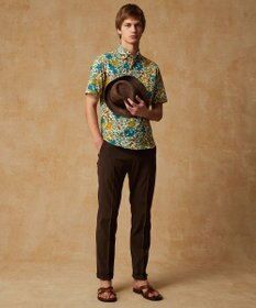 JOSEPH ABBOUD 夏パンツ【キングサイズ・洗える・ウエストも伸びる!/軽量/清涼/ストレッチ】ハイツイストドライストレッチパンツ