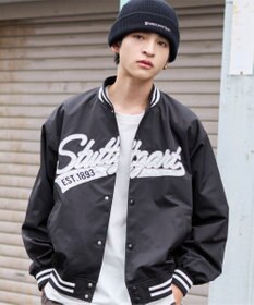 WEGO 【ユニセックス着用ITEM】2WAYフードワッペンスタジャン