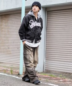 WEGO 【ユニセックス着用ITEM】2WAYフードワッペンスタジャン