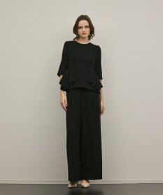 GRACE CONTINENTAL トリアセペプラムトップ