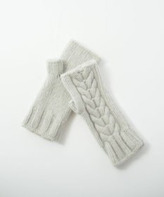AND WOOL 〈上質な素材と手仕事から生まれた優しいニット〉メリノウール・ケーブルアームウォーマー