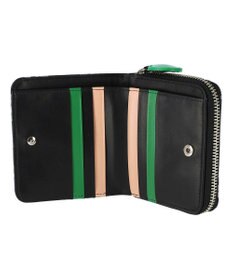 tsumori chisato CARRY グリッターフラワー ラウンドファスナー 2つ折り財布