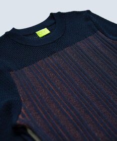 COQ CACTUS カラーブロックリブニット