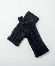 AND WOOL 〈上質な素材と手仕事から生まれた優しいニット〉メリノウール・ケーブルアームウォーマー